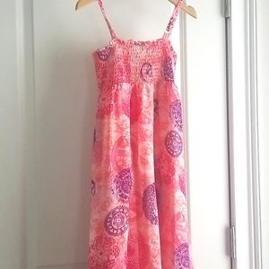 Justice Girls Dress Coral Maxi Size 10